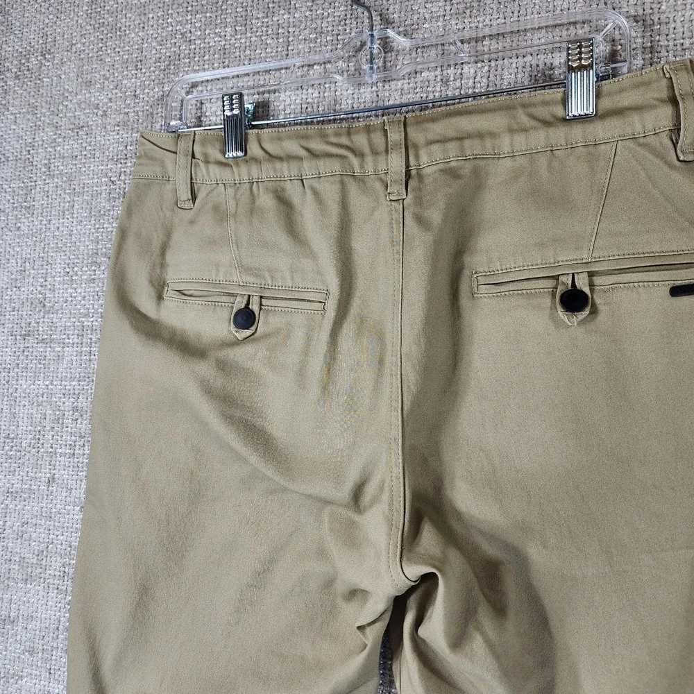 Fried Denim‎ Slim Fit Chino Pants Mens 36x32 Tan Stretch Modern Casual Trousers